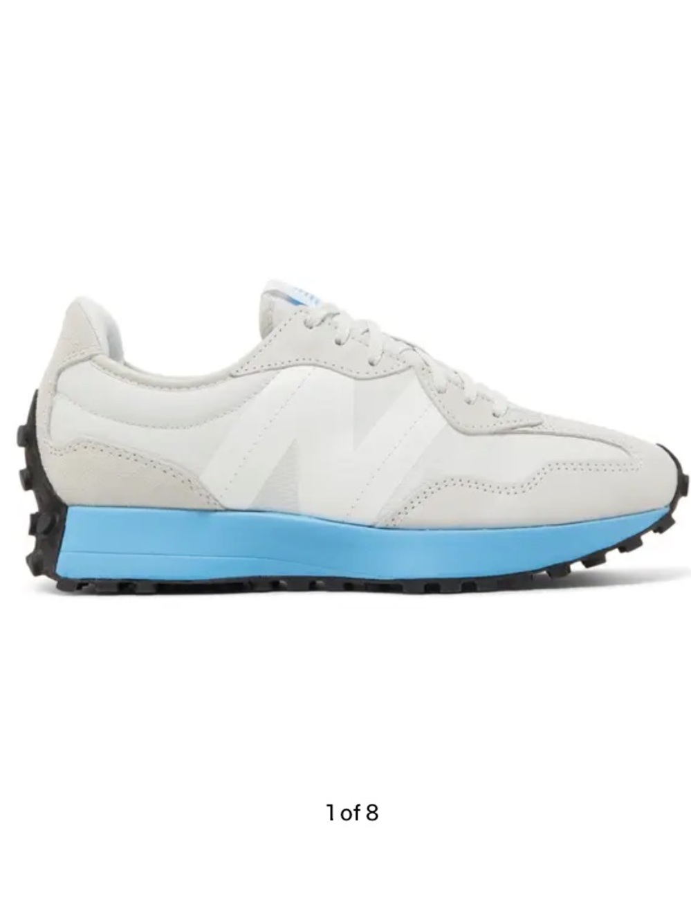 New Balance Women’s  327 Sneaker in Nimbus Cloud and Sky Blue, size 7 - Picture 2 of 11
